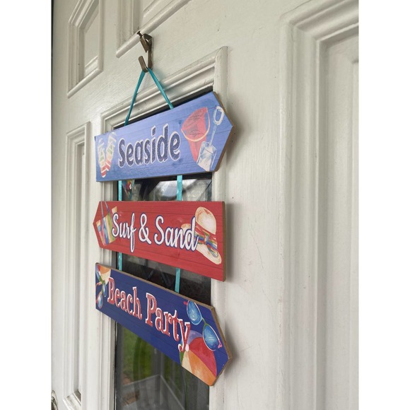Surf and Sand Sign Seaside Sign Beach Party Sign Coastal Sign Nautical Sign - Picture 5 of 5